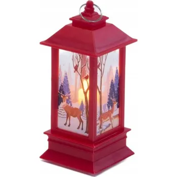 Vánoční dekorace Plastový lampion Fééric Lights and Christmas 13 cm