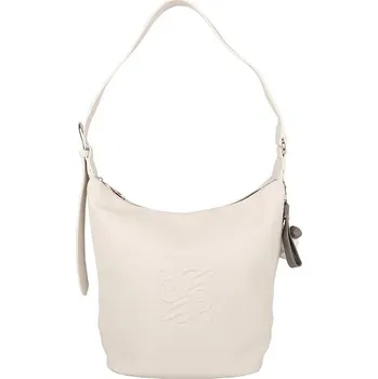 Kabelka Středně velká kabelka na rameno David Jones CM7236a kokosově bílá