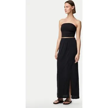 Dámská sukně Pieces Maxi sukně Anora 17148786 Černá Regular Fit S