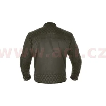 Moto bunda bunda HARDY WAX, OXFORD (tmavě zelená) (Velikost: S) 2H593236