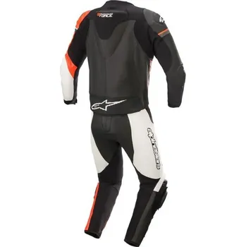 Moto kombinéza dvoudílná kombinéza GP FORCE, TECH-AIR 5 kompatibilní, ALPINESTARS (černá/bílá/červená fluo, vel. 52) (Velikost: 52) 3160621-1231