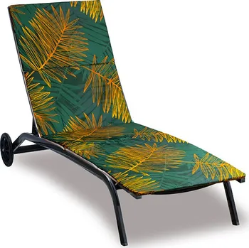 Podsedák Bellatex Polstr na plážové lehátko - potah na zip Zelená,Žlutá