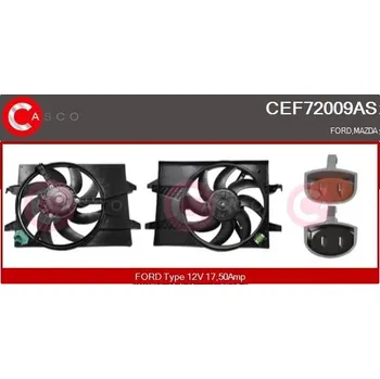 Chladič motoru Elektromotor, větrák chladiče CASCO CEF72009AS