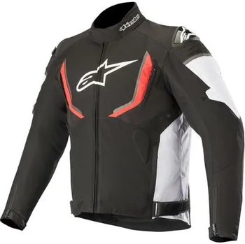 Moto bunda bunda T-GP R 2 WATERPROOF, ALPINESTARS (černá/bílá/červená) (Velikost: S) 2H11901