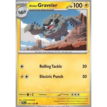 Volný čas Pokémon JTG 045/159 Alolan Graveler - Journey Together Stav: Near Mint, Verze: NORMAL