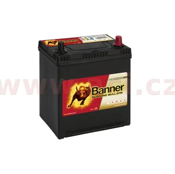 Autobaterie 38Ah baterie, 400A, pravá BANNER Running Bull EFB 187x127x204(226) (pro vozidla Mazda, Mitsubishi, Nissan, Subaru, Toyota) EFB53815