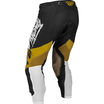 Moto kalhoty kalhoty EVOLUTION DST. FLY RACING - USA 2023 (bílá/zlatá/černá, vel. 38) (Velikost: 30) 376-134