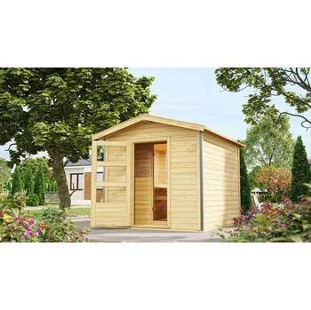 Sauna finská sauna KARIBU BOSS 1 s předsíní natur LG3774