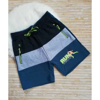 Chlapecké kraťasy CHLAPECKÉ KRAŤASY BAVLNĚNÉ RUN Barva: Petrolejšedá, Velikost: 158