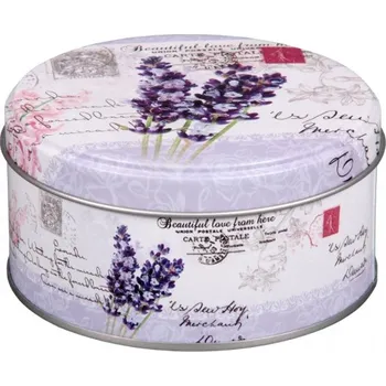 Dóza na potraviny Nohel Garden Dóza LEVANDULE BIG plechová d10x5cm