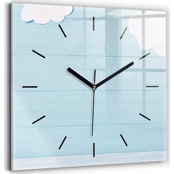 Hodiny Nástěnné hodiny Wallfluent modré 30 cm