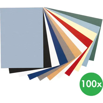 Vázací hřbet Corping Karton pro kroužkovou vazbu, černá lesklá, 100 ks