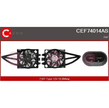 Chladič motoru Elektromotor, větrák chladiče CASCO CEF74014AS