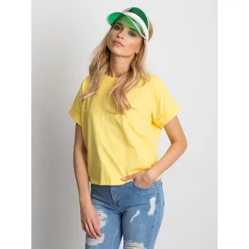 Dámské tričko Dámské žluté tričko RV-TS-4841.39P-yellow Velikost: XL