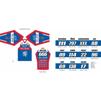 Moto dres Dres na zakázku Motokros, Enduro, MTB, BMX, DH, 146 2H1128141