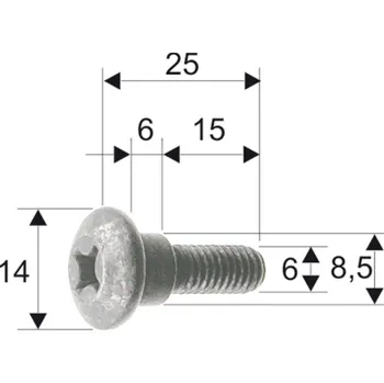 Šroub karoserie RMS 121856101 PIAGGIO/VESPA X9 125 2001-2007