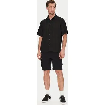 Pánská košile Resteröds Košile Kirk 10251 7400 Černá Regular Fit L