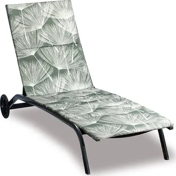 Zahradní nábytek Bellatex Polstr na plážové lehátko - potah na zip Bílá,Šedá