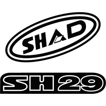 Zavazadlo na motocykl Samolepky SHAD D1B29ETR červená pro SH29 D1B29ETR
