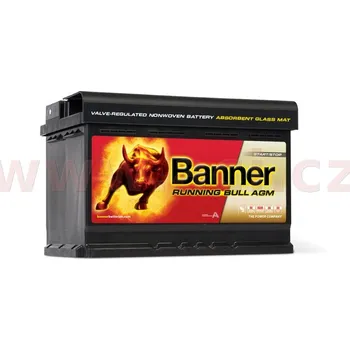 Autobaterie 70Ah baterie, 760A, pravá BANNER Running Bull AGM 278x175x190 AGM57001
