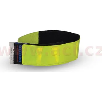 Moto vesta reflexní pásky Bright Bands na suchý zip, OXFORD (žlutá fluo, pár) RE457