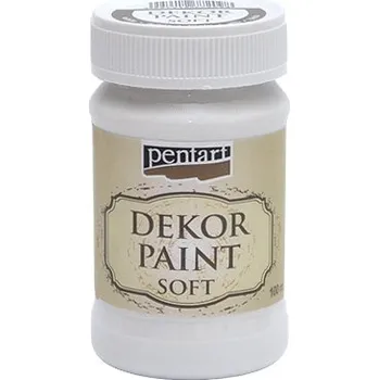 Speciální výtvarná barva Dekor Paint - křídová vintage barva 100ml - bílá