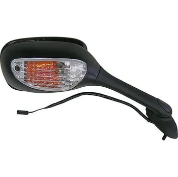 Zrcátko pro motocykl zpětné zrcátko s blikačem replica (rozteč šroubů 42 mm), Q-TECH, P SUZUKI GSX-R 600 2006-2009