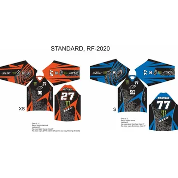 Moto dres Dres na zakázku Motokros, Enduro, MTB, BMX, DH, 125 2H1128116