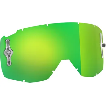 Motocyklové brýle plexi HUSTLE/TYRANT/SPLIT MX SGL WORKS, SCOTT (zelený chrom, antifog) 218814284