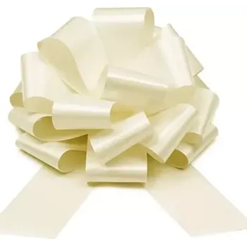 Party dekorace PartyDeco Dekorační stahovací stuha 40 cm , krémová