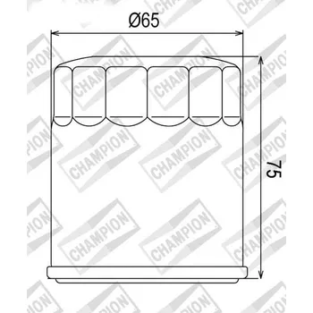 Filtr pro motocykl Olejový filtr CHAMPION COF056 100609665 KTM SMC 660 2004-2006