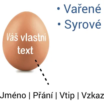 Žertovný předmět GRAVENO Vaše vlastní vajíčko V jakém stavu bude vejce?: Uvařené