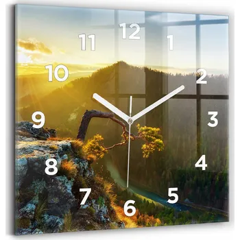 Hodiny Nástěnné hodiny žluté 30 cm