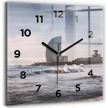 Hodiny Nástěnné hodiny Wallfluent bílé 30 cm