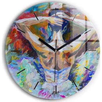 Hodiny Nástěnné hodiny Wallfluente vícebarevné 30 cm