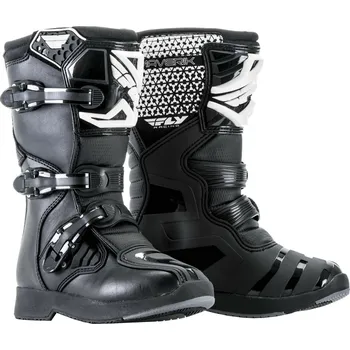 Moto obuv boty NEW Maverik Youth, FLY RACING, dětské (černá) (Velikost: 35) 2H373862