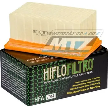 Filtr pro motocykl Filtr vzduchový HFA7914 (HifloFiltro) - BMW R nine T + R1200GS +R1200GS Adventur + R1200GS Triple Black + R1200GS Rallye + R1200R + R1200R 90 Years Special + R1200RT HFA7914