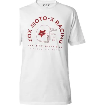 Pánské tričko FOX Fifty Ss Premium Tee, Optic White, LFS18F (Velikost: XL) 22096-190-MASTER