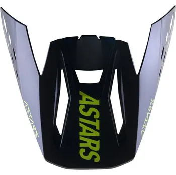 Helma na motorku kšilt pro přilby S-M5 RAYON, ALPINESTARS (černá/žlutá fluo/tmavě modrá, verze ECE 22.05) 8984021-9702-TU