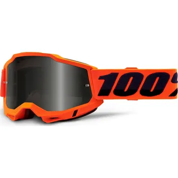 Motocyklové brýle ACCURI 2, 100% Sand brýle Orange, kouřové plexi 50222-102-05
