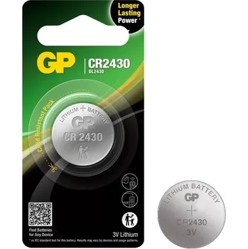 Článková baterie GP Lithiová knoflíková baterie CR2430 3V 1 Ks