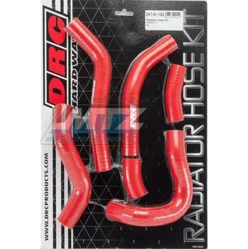 Hadice chladiče DRC RADIATOR HOSE KIT - DRC D47-01-103 - Honda CRF450R / 15-16 - červené (sada 6ks) DF4701103