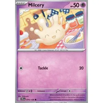 Karetní hra Pokémon JTG 074/159 Milcery - Journey Together Stav: Near Mint, Verze: REVERSE HOLO