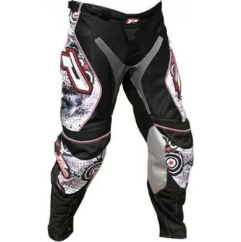 Moto kalhoty Kalhoty motokros PROGRIP 6012 ARMA White - bílé - velikost 28 PG6012-AR1-28