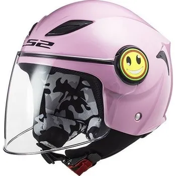 Helma na motorku LS2 OF602 FUNNY GLOSS PINK (Velikost: M) 306021046-MASTER