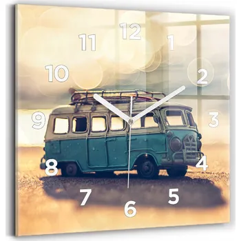 Hodiny Nástěnné hodiny Wallfluent žluté 30 cm