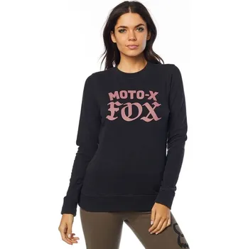 Pánská mikina FOX Moto X Crew Fleece, Black, LFS18F (Velikost: XS) 21810-001-MASTER