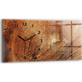 Hodiny Nástěnné hodiny Wallfluent, odstíny hnědé, 60 cm