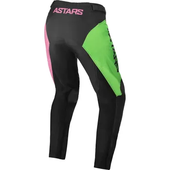 Sport kalhoty RACER COMPASS, ALPINESTARS, dětské (černá/zelená neon/růžová fluo, vel. 28) (Velikost: 24) 3742122-1669