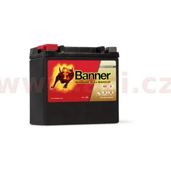 Autobaterie 12Ah baterie, 200A, levá BANNER Running Bull AGM BACKUP 150x88x145 AUX14